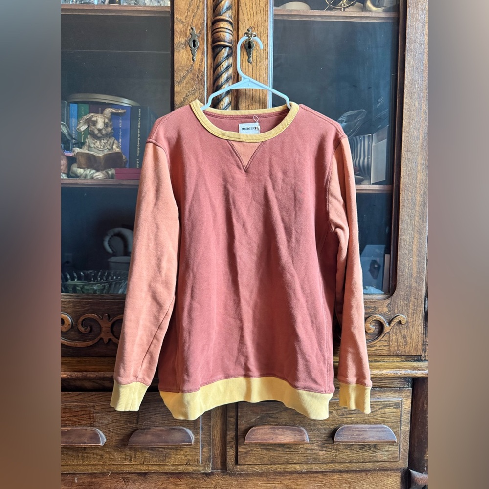 Taylor Stitch, The Fillmore Crewneck, Campfire Colorblock 38